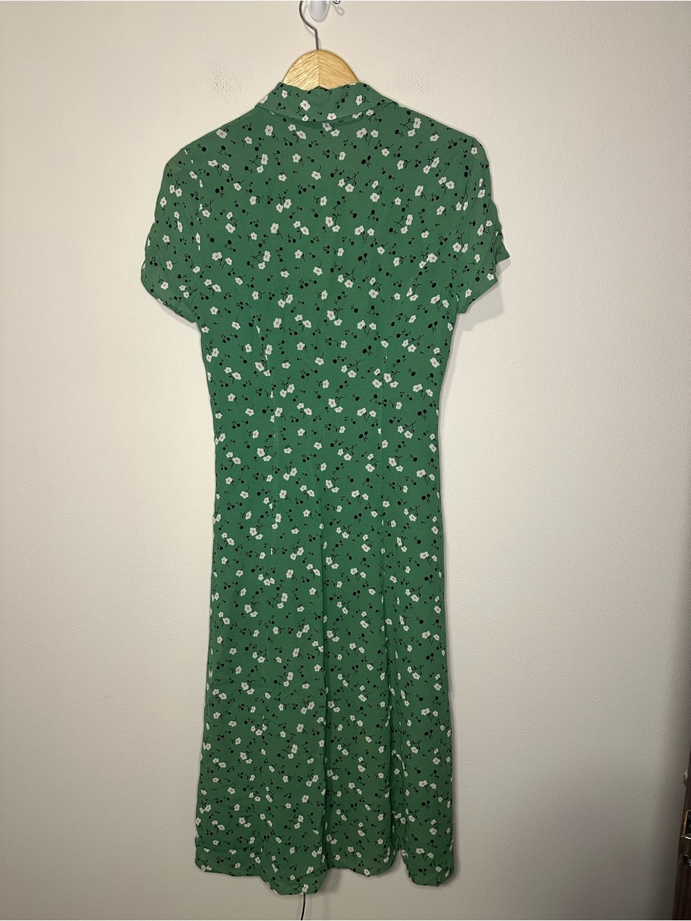 Reformation Wilma midi dress green floral size 6 - Picture 3 of 8